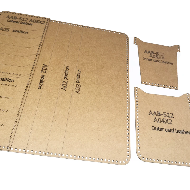 DIY Нитки для шитья кожи узор крафт Бумага шаблон Двойные Длинный кошелек Бизнес