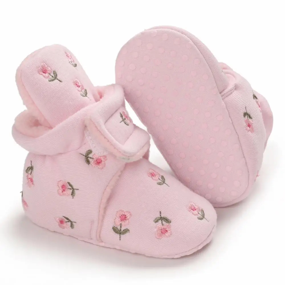Bayi Baru Lahir Musim Dingin Sepatu Anak Laki-laki Gadis Balita Sepatu Bot Kapas Kenyamanan Lembut Anti-Slip Hangat Bayi Sepatu Bayi