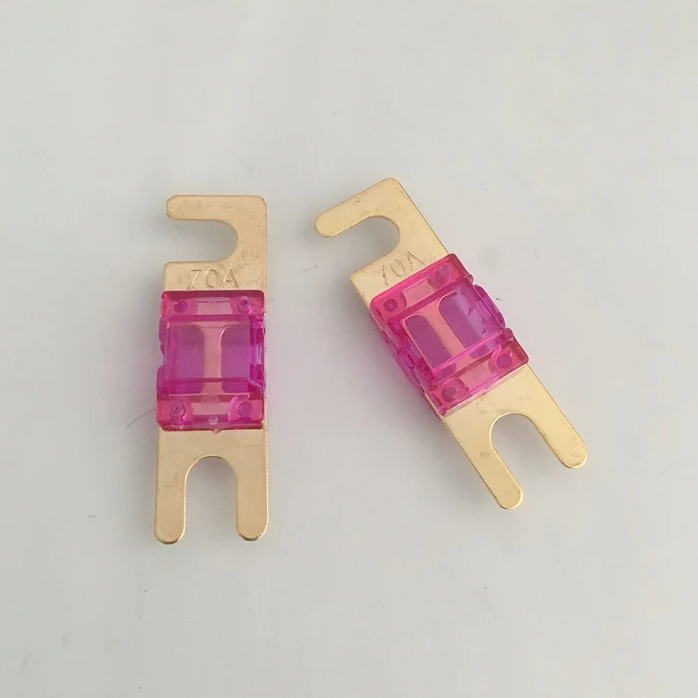 2 шт. Мини ANL предохранитель позолоченный автомобильный Автомобильная