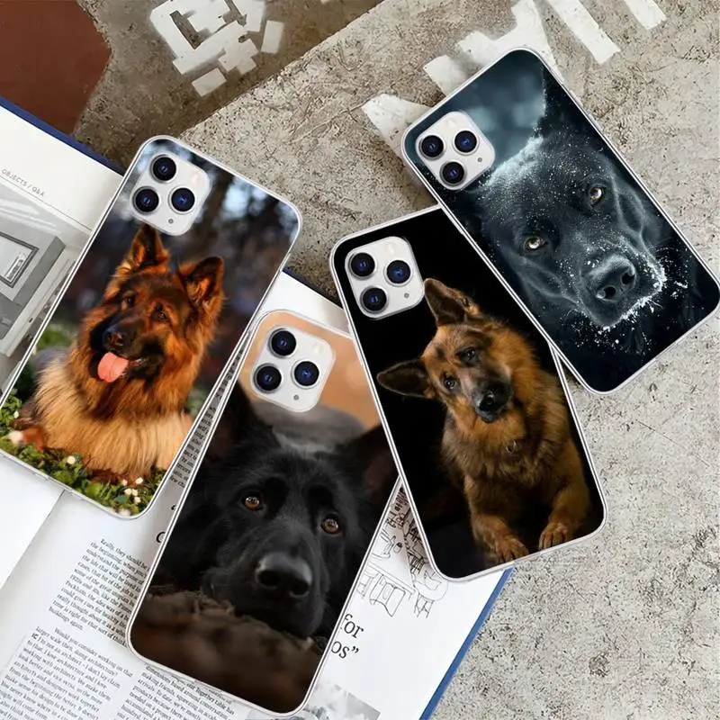 

German Shepherd Dog Transparent Mobile Phone Case Cover For Huawei P20 P40 Lite P30 Pro P Smart 2019 Honor 10 10i 20 Lite