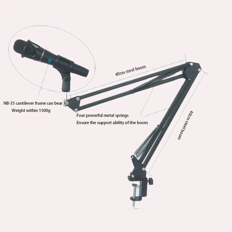 Подставка держатель для микрофона профессиональная подставка с поворотом на 360 °