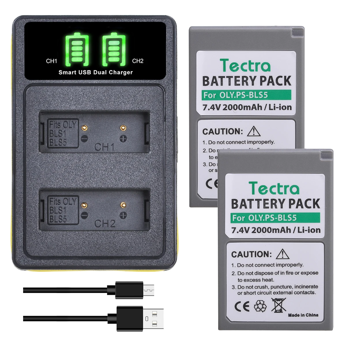 PS-BLS5 PS-BLS1 аккумулятор/двойное зарядное устройство для Olympus