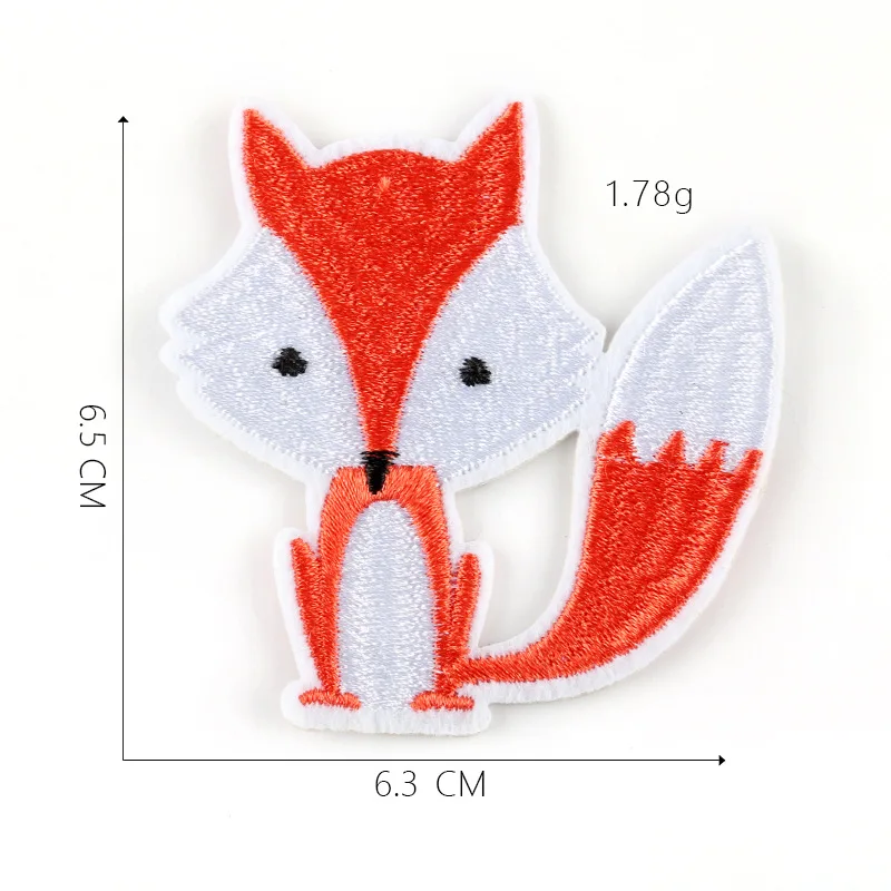 1-PCS-G-288 Мультяшные нашивки в форме животных для одежды, сделай сам, полосы, железные Аппликации, термонаклейки для одежды, милые аниме значки с вышивкой@ G - Цвет: 1-PCS-G-288
