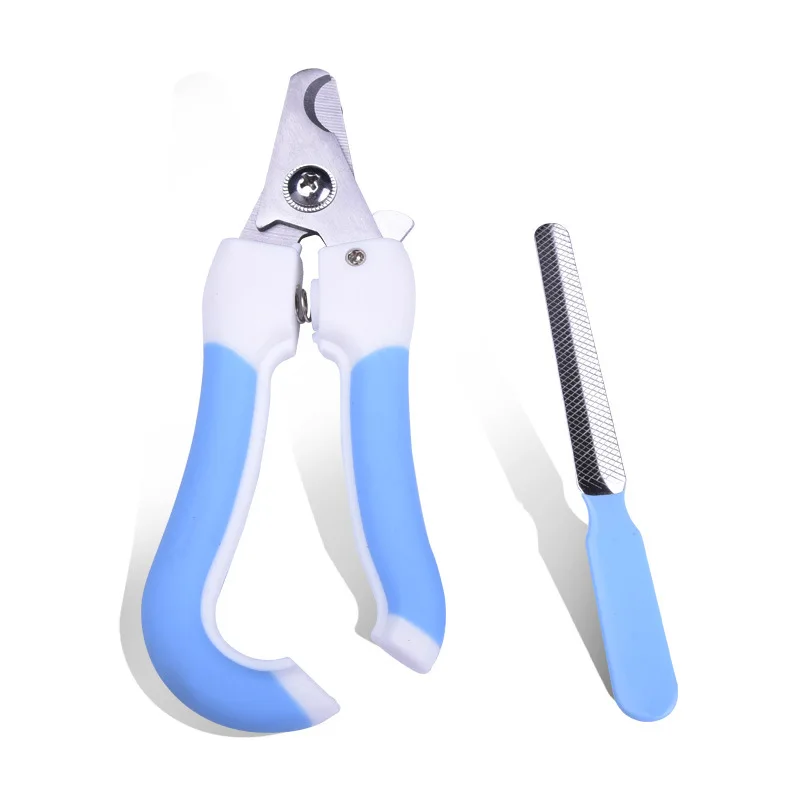 

Professional Pet Nail Clippers Dog Cat Stainless Steel Two-color Labor-Saving Nail Clippers Convenient Beauty Cleaning Supplies