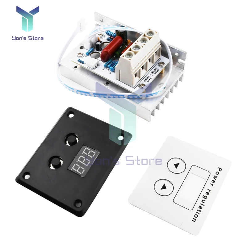

AC 220V 10000W SCR Digital Control Electronic Voltage Regulator Speed Control Dimmer Thermostat with On/Off Switch