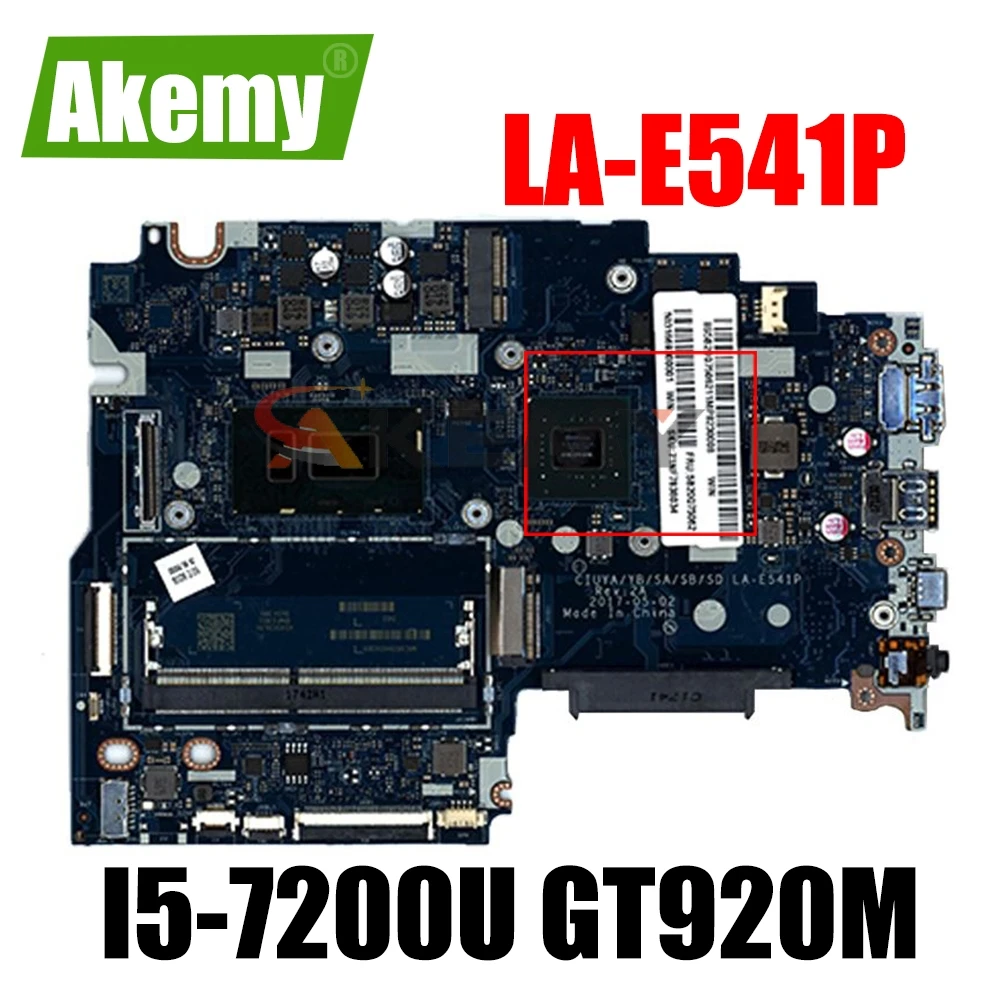 

LA-E541P материнская плата для ноутбука Lenovo 320S-15IKB FLEX5-1570 оригинальная материнская плата I5-7200U GT920M