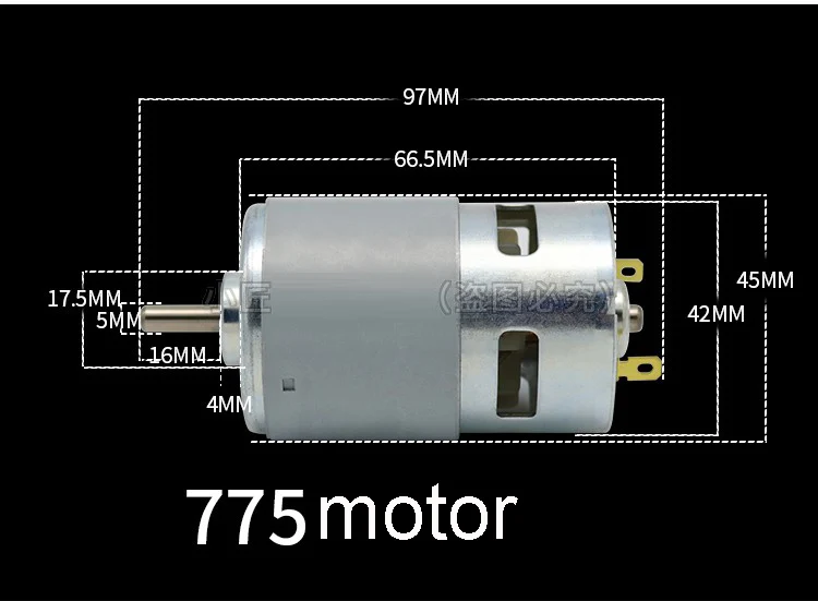 Двигатель электрический с шариковым подшипником 12 В 24 3000 12000 об/мин диаметр вала 5
