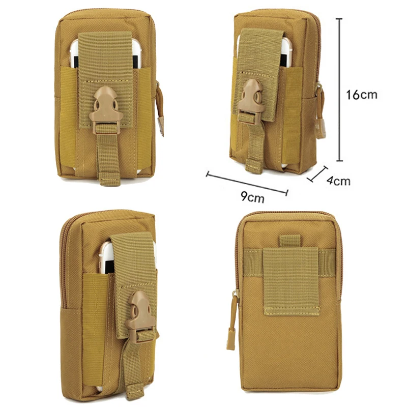Мужская тактическая поясная сумка с мягкой спинкой Карманный военный поясной