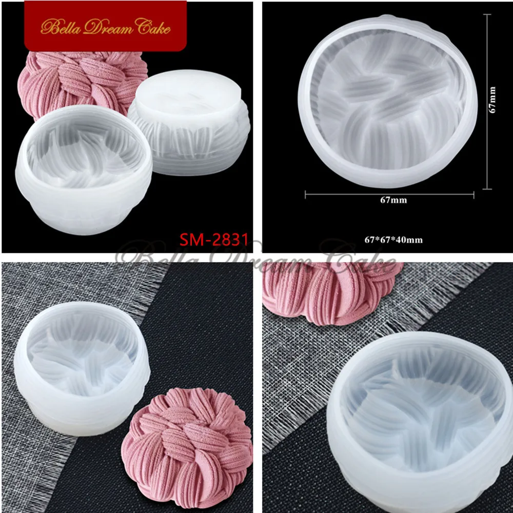 3D Mini силиконовая форма в виде цветка розы для Дня Святого Валентина глиняные