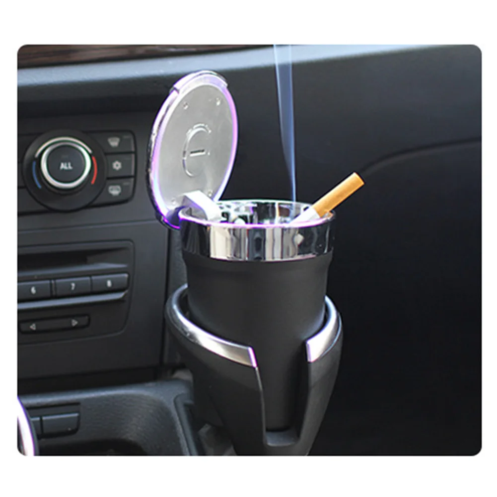 Бездымный автомобильный домашний двойной светодиодный светильник пепельница |