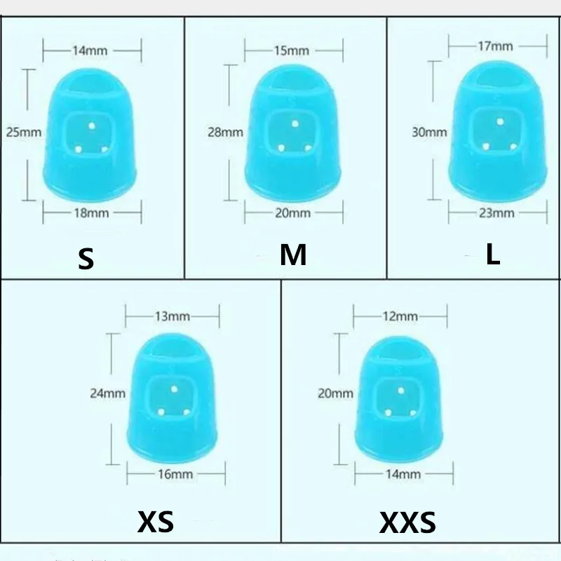 Многофункциональные Силиконовые наперстки 5 шт./лот дышащие защитные рукава для