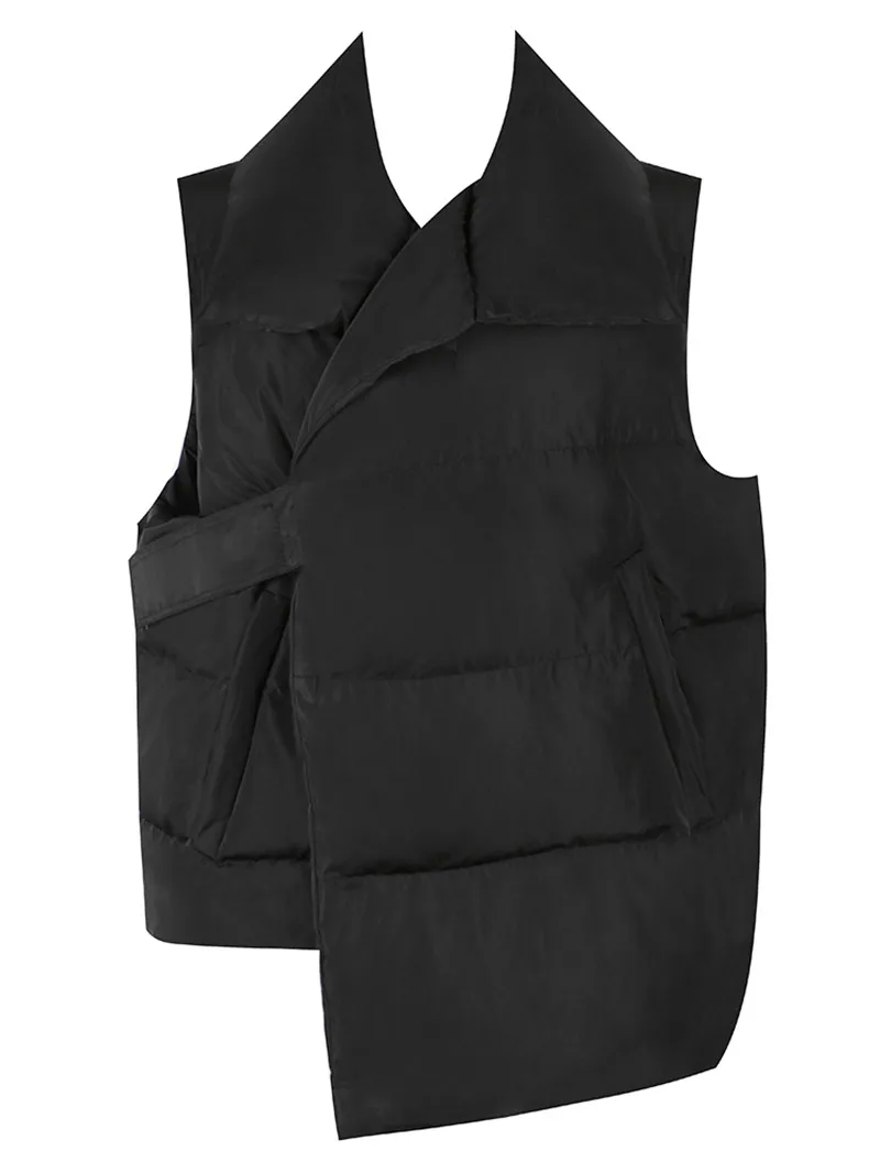 Женский зимний жилет Новая Модная парка пуховое пальто без рукавов