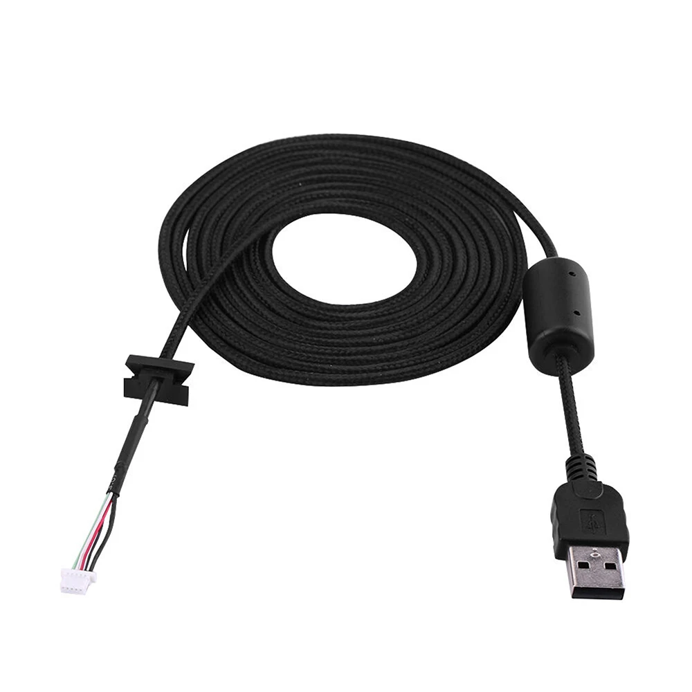 

Mouse Weaving Cable USB Line 2m Replacement for Logitech G9 G9X Game Mice Mouse Repair Part Accessory