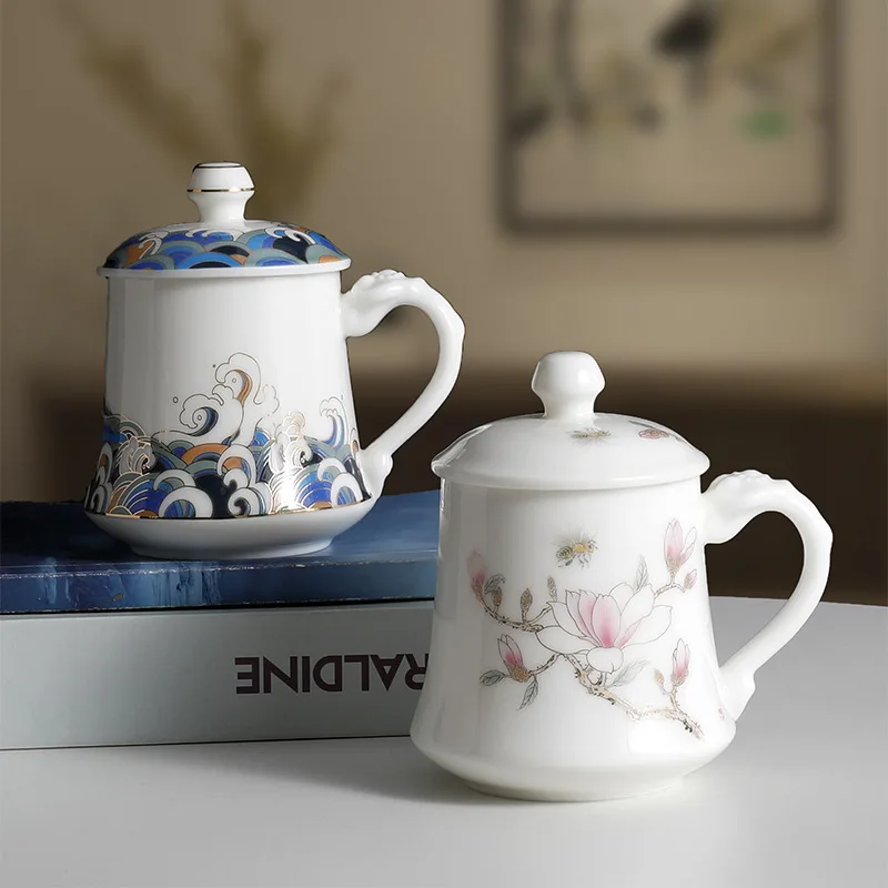 

Ceramic office cup large-capacity mug personal tea water can be