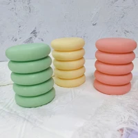 bubble oval round ball stem pillar silicone candle mold geometric sphere ball making concrete rubik taper aroma wax soap tool