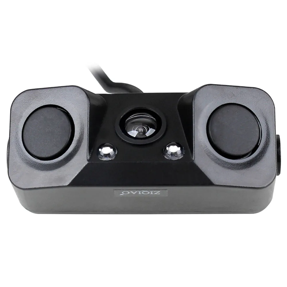 HS042 Car Rear View Camera 3 In 1 Dual Sensor Radar Sound Alarm Reversing Standby Camera Universal LED Lights Parking Camera HS042 - Название цвета: HS042