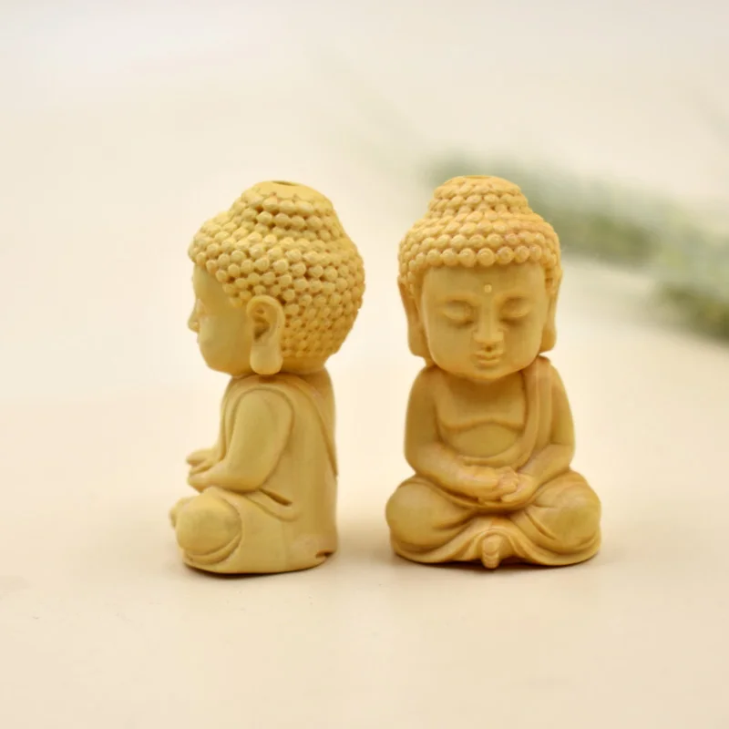 

Boxwood carving, Buddha, keychain, wood carving accessories
