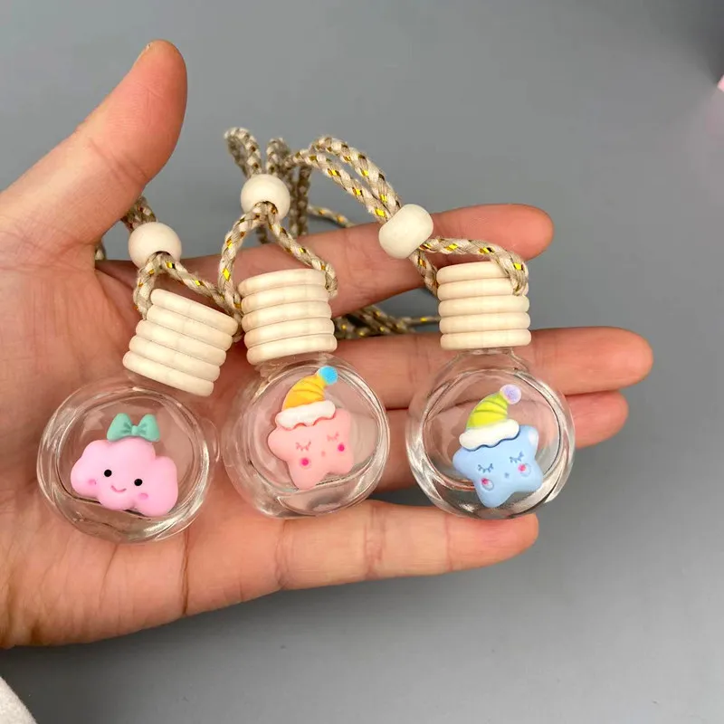 

10/30/50pcs Car Pendant Anime Perfume Bottle Hanging Ornaments Auto Rearview Mirror Interior Decoraction Accessories