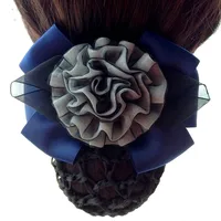 New Hair Bun Cover Barrettes Net Snood Hairnet Decor For Lady Office Dance Hair Nets For Women Clip Mesh Headwear