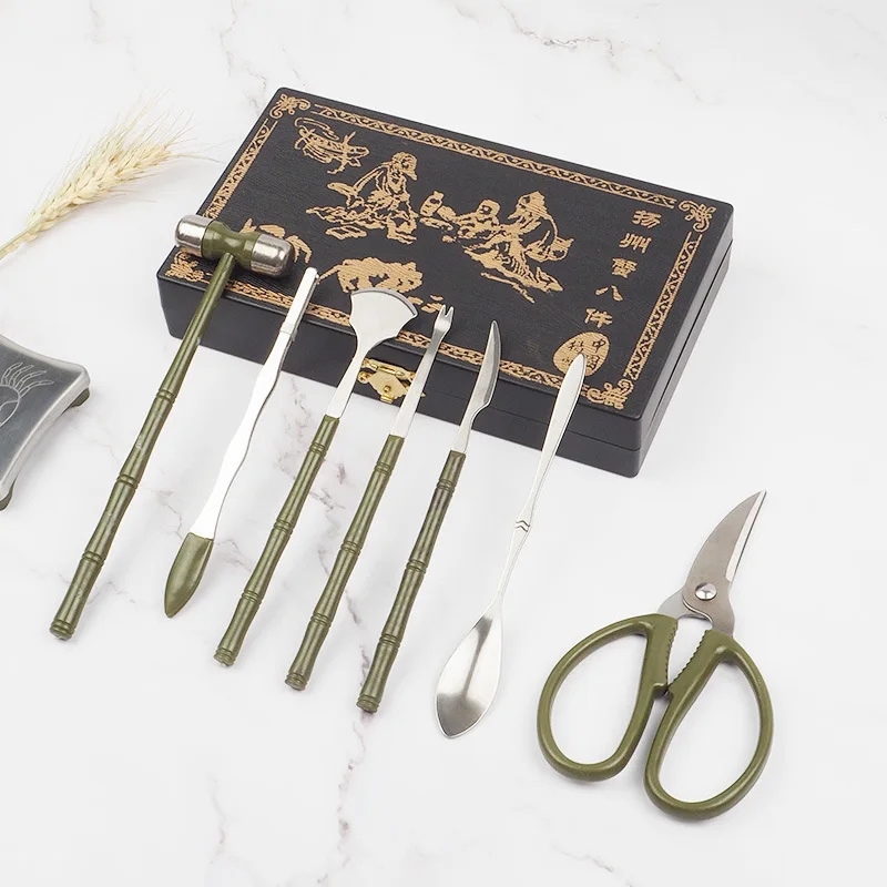 Молотки нож 8 шт. набор инструментов для морепродуктов с чехлом хранения