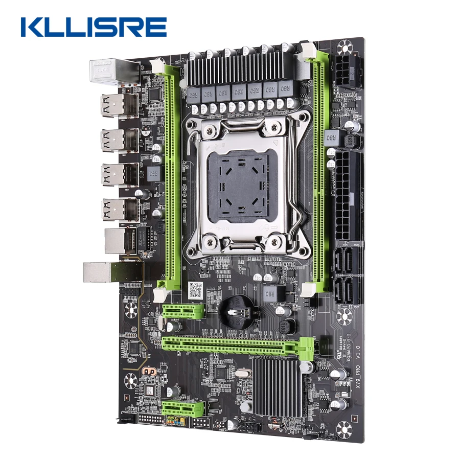 Kllisre X79 MS2.0 материнская плата LGA2011 USB2.0 Поддержка REG ECC память XEON LGA 2011