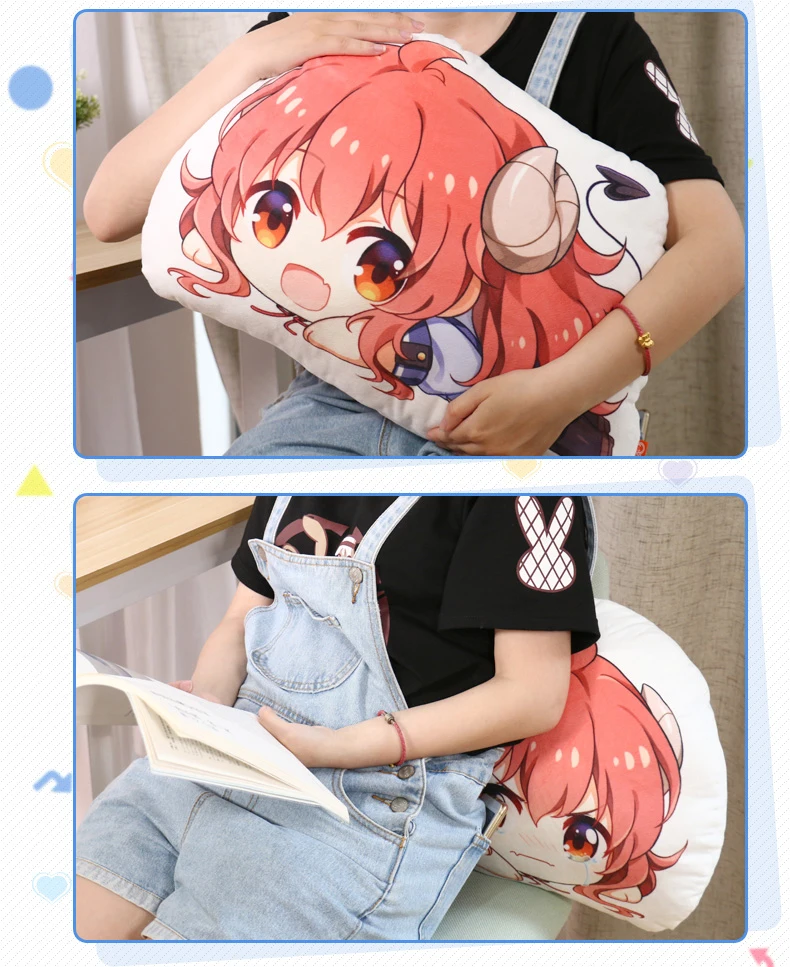 Аниме Machikado Mazoku Yoshida Yuko Косплей Кукла Плюшевая плюшевая подушечка диванная подушка игрушка двойной размер с принтом