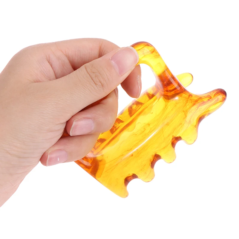 

1PC Resin Body Spine Cervical Vertebra Physical SPA Scraping Massager Tool Promote Blood Circulation
