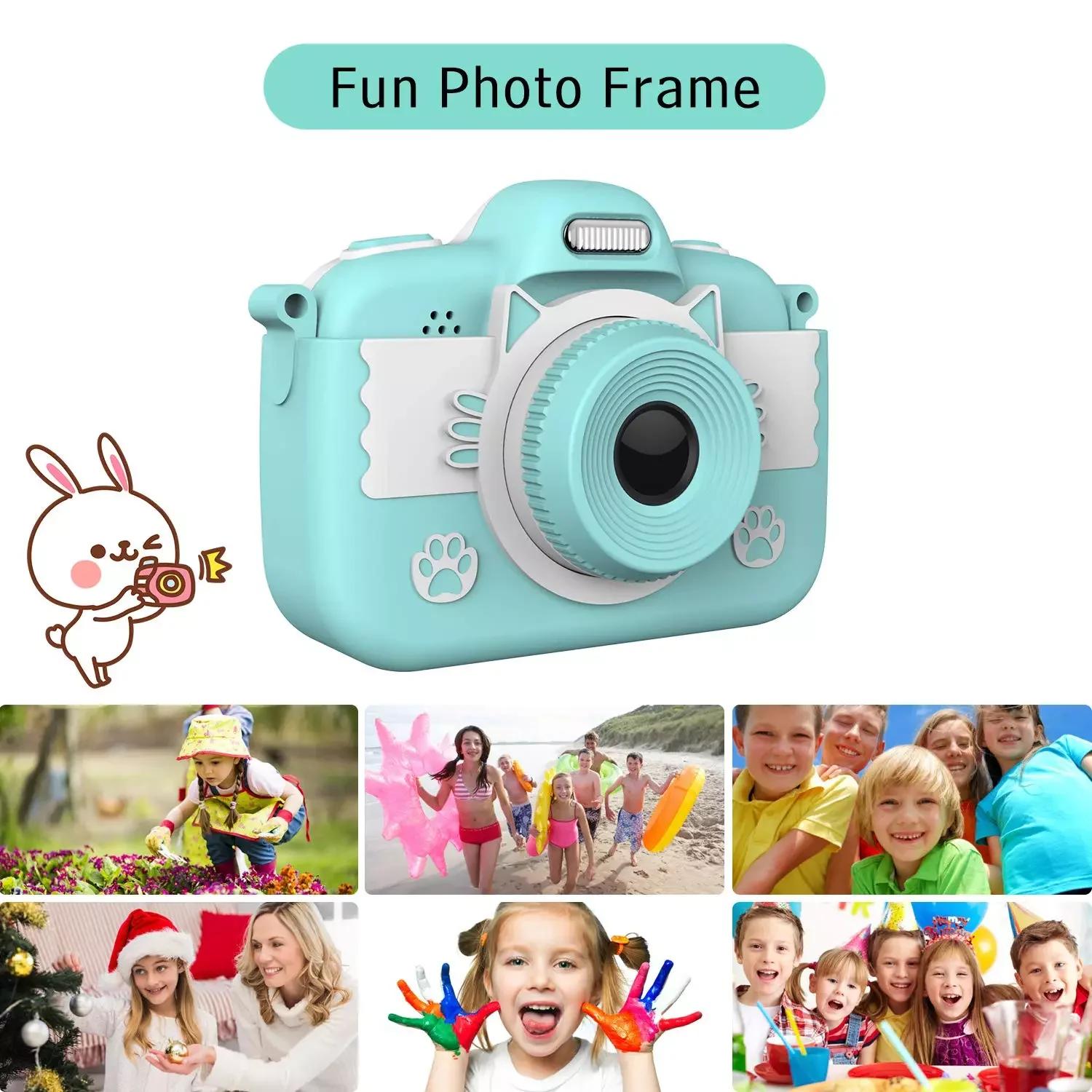 

2020 High Quality Kids Digital Camera HD 1080P Video Camera Toys 2.0 Inch Touch Screen Kids Children Birthday Gift Toys