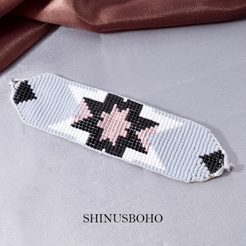 

Punk MIYUKI Bead Bracelet For Women Fashion Female Jewelry Handmade Woven Armband Loom Beads Cuff Bracelets Women Friendship