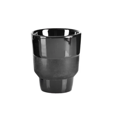 

Кофейная чашка для пары бариста, 80/160 мл, чайник для эспрессо в стиле Ins, керамика, креативная пара, кружка для чая и воды, контейнер с черной глазурью