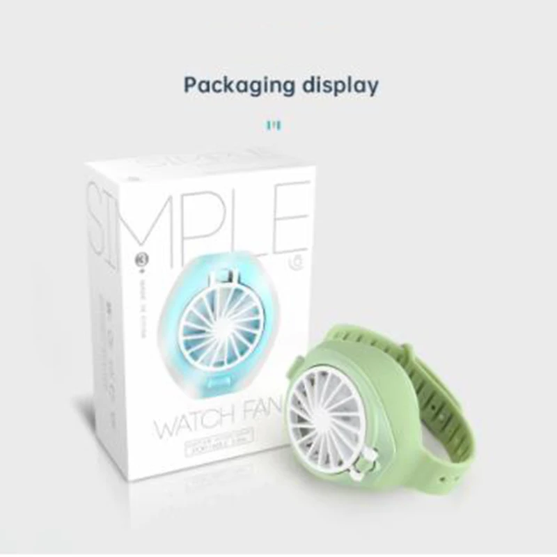 

Watch Fan Hand Fan Creative Children's Toy Cooling Fan Mini Cartoon Rechargeable Fan