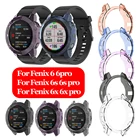 Защитный чехол для смарт-часов Garmin Fenix 6 6S 6X Pro, мягкий чехол из ТПУ, бампер с рамкой, аксессуары для наручных часов