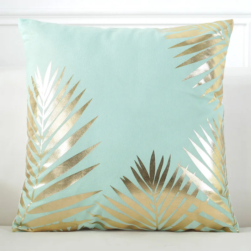 2019 нордическая Инс наволочка позолоченная простая зеленая подушка набор