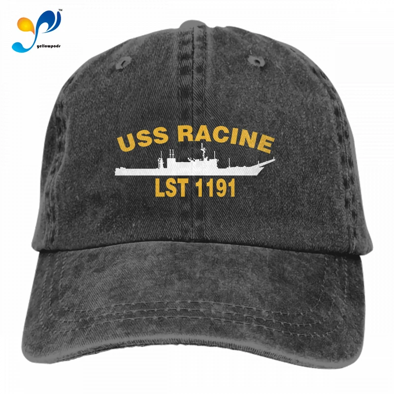 

USS Racine Lst 1191 Sandwich Cap Denim Hats Baseball Cap Adult Cowboy Hat