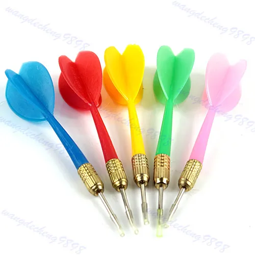 

5PCS Color Plastic Wing Darts Needle Kids Tone Dart Steel Brass Throwing Tip Toy