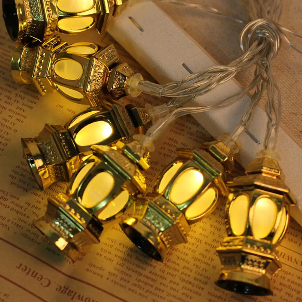 

LED String Lights Fairy Lights Muslim Eid AlFitr Lamp Decoration Ramadan Lamp String LED Battery Box Lantern Arabian God Lantern