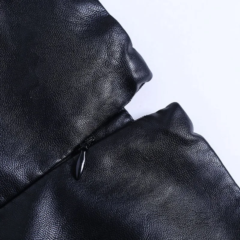 

New Korean Fashion Women Bandage Mini Skirts Shorts Harajuku PU Faux Leather Skirts Lady Black High Waist Lace Up Shorts