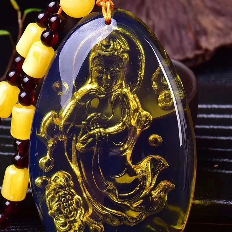 Ручная полировка Dominion Guanyin кулон ожерелье для мужчин и женщин свитер цепь Кулон