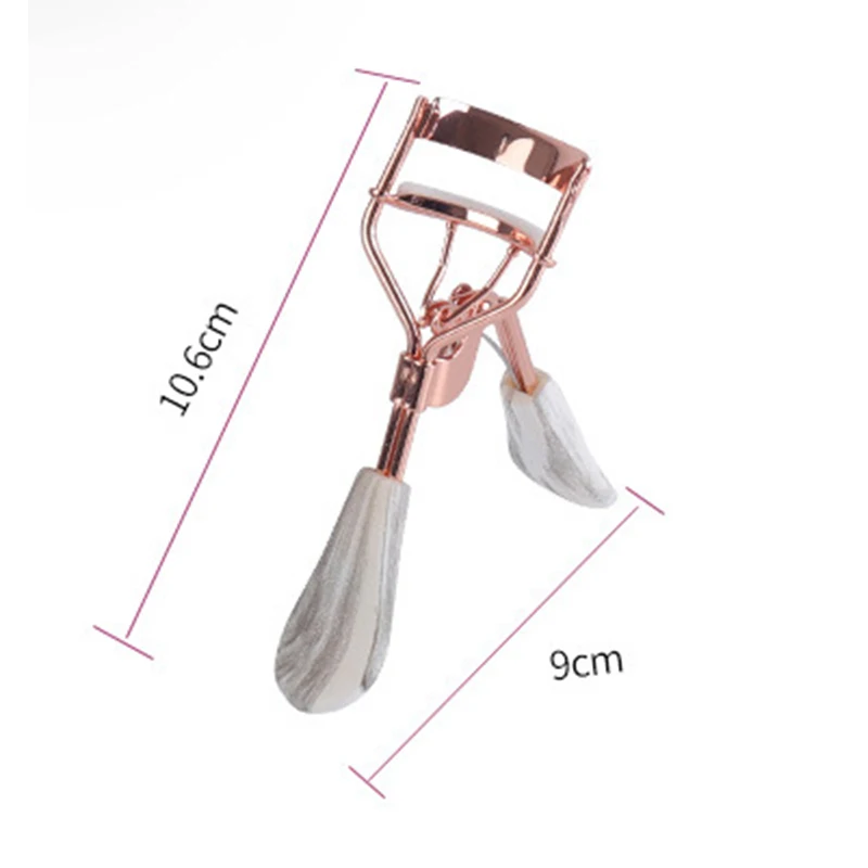 

Wide-Angle Eyelash Curler With Rose Gold Covering Handle Practical Long-Lasting False Eyelash Curler