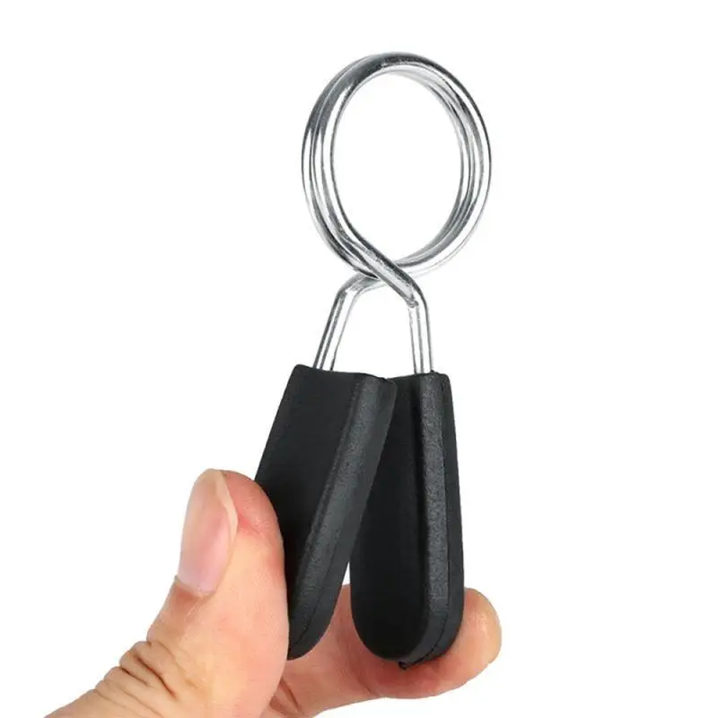 

2pcs Useful Dumbbell Accessories 2pcs 25mm Barbell Gym Weight Bar Dumbbell Lock Clamp Spring Collar Clips Physical Exercise