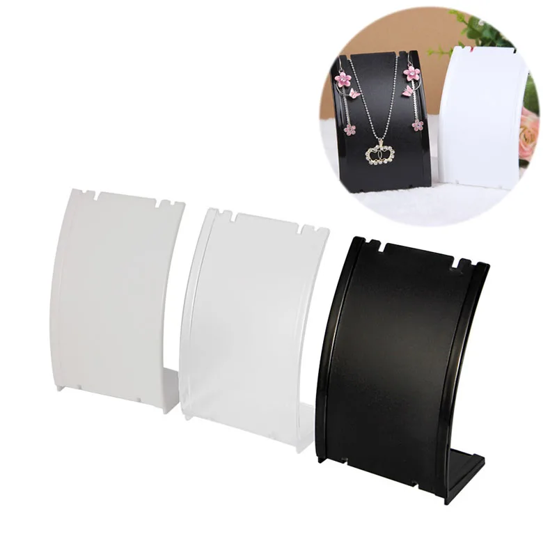 

Pendant Necklace Chain Earring Bust Neck Plastic Display Stand Holder Showcase