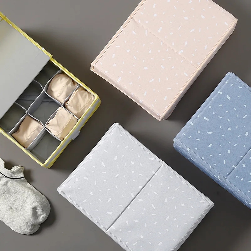 Разделители ящики для хранения с тканевым чехлом органайзер бюстгальтера нижнее