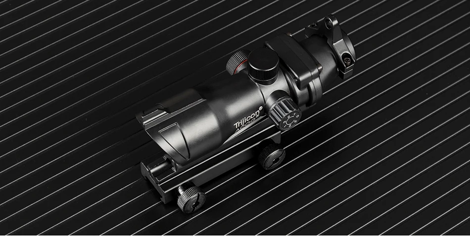 Охотничий Прицел ACOG 1X32 красный зеленый крест прицел тактический оптический прицел для страйкбола пистолет подходит 20 мм рельс