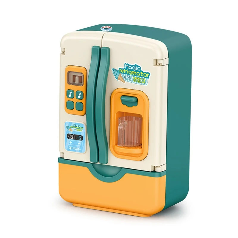 

Миниатюрная бытовая техника для детей, имитация электрического холодильника, ролевая игрушка для кукольного домика, реалистичный автомати...