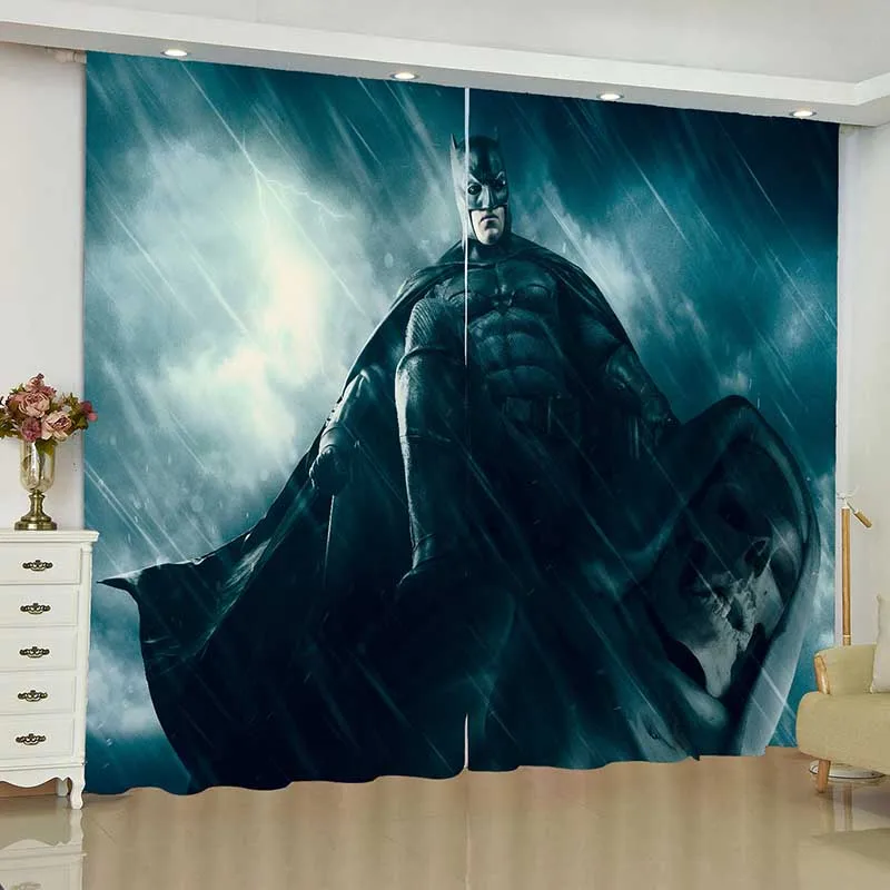Justice League, занавески для окна, DC, Бэтмен, Wonder Woman, жалюзи, портьеры на окно, Затемненные занавески для гостиной - Цвет: 8
