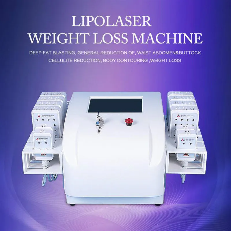 

Shipping Free!! Portable Lipo Laser Machine 980nm 12 Pads Lipolaser Slimming Fat Burning Liposuction Cellulite Removal Equipment