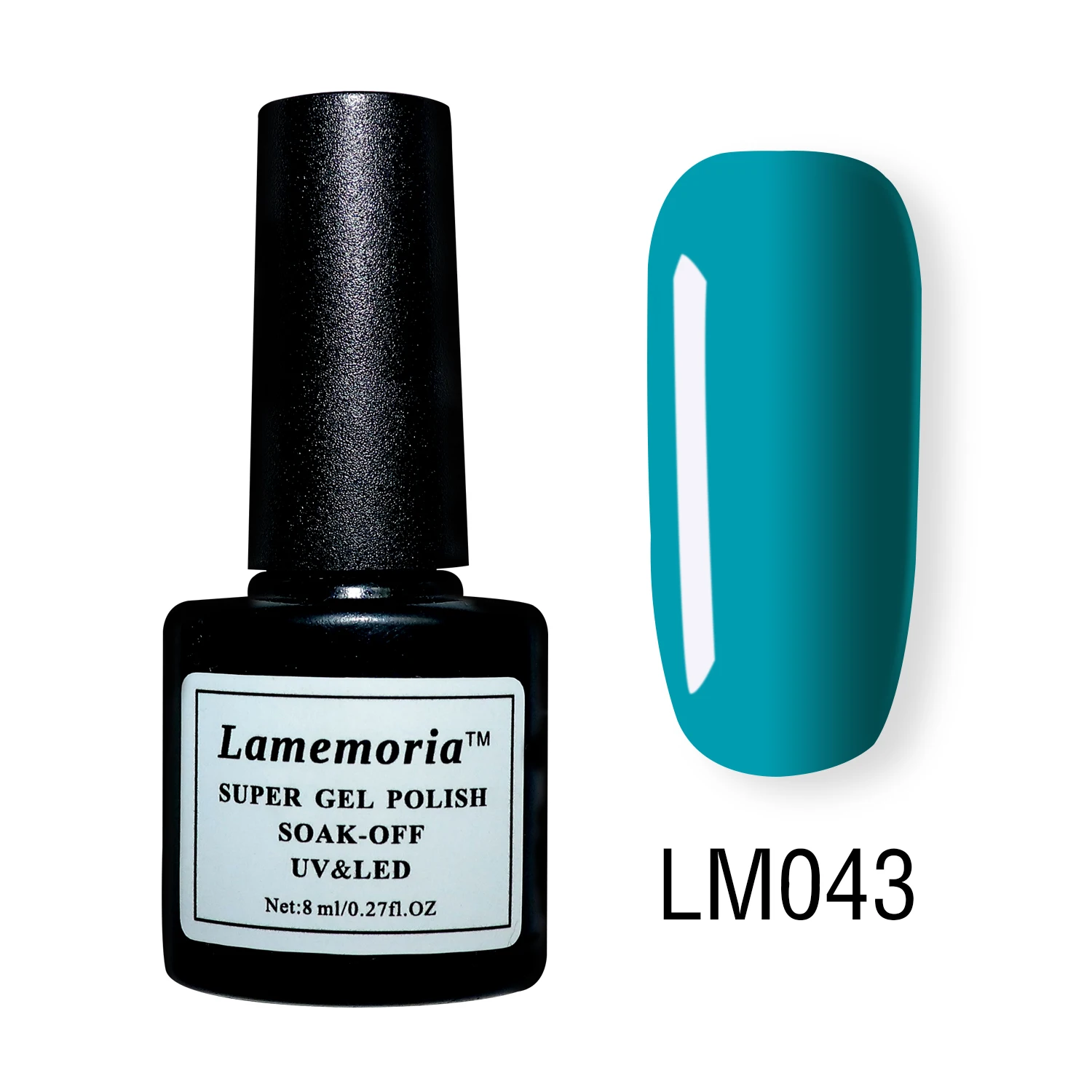 LM043 56 цветов, чистый Гель-лак для ногтей, черный, белый цвет, 8 мл, полуперманентный УФ-лак для ногтей, декоративный светодиодный - Цвет: LM043