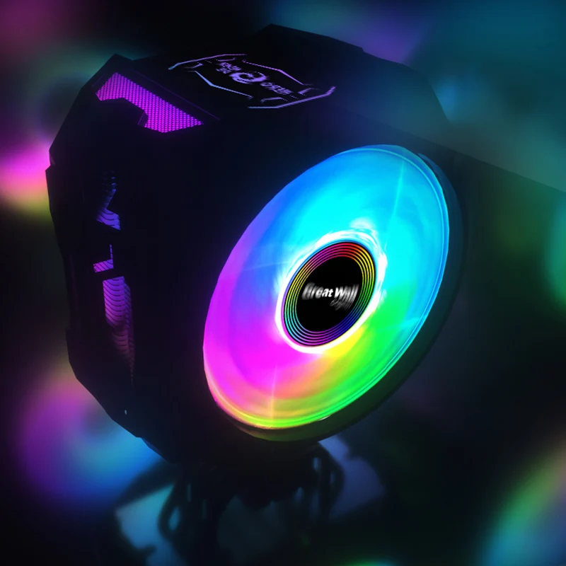 Кулер для процессора Great Wall 4 контакта RGB ШИМ-вентиляторы 120 мм 6 тепловых трубок