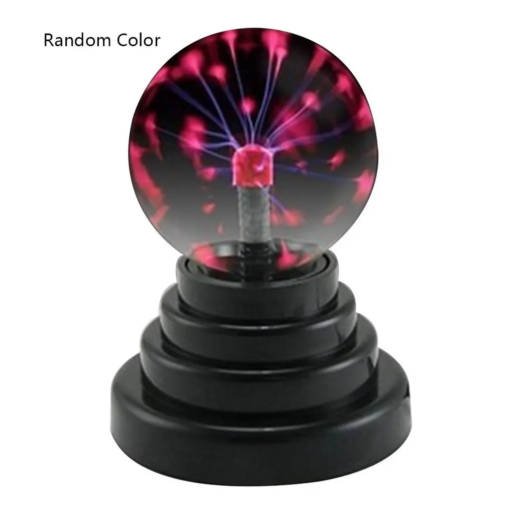 

Magic Plasma Ball Touch Sensitive Glass Lightning Sphere Classic Novelty Retro Fun Toy Gadget Mains Operated Lamp for Home