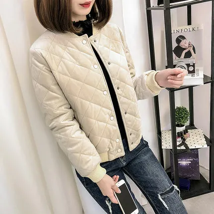 2019 осень зима Женская Стеганая Золотая Вельветовая куртка черная бомбер Базовая